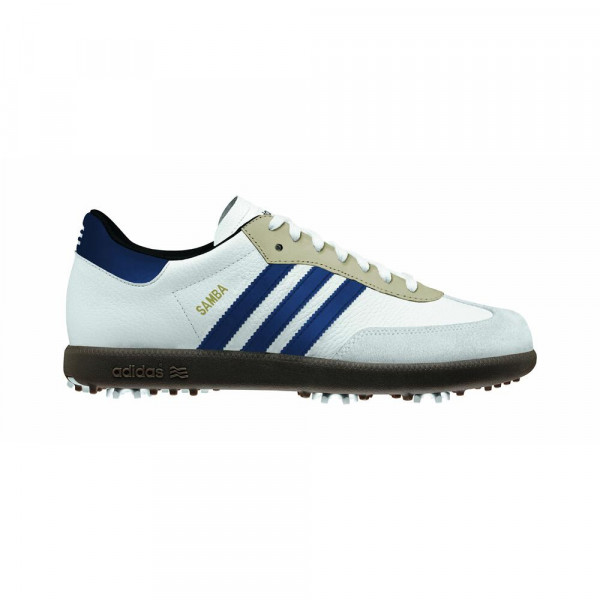 Adidas Samba Golfschuh - weiß-blau