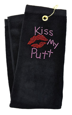 navica T5111-1 Crystal Embellished Handtuch - Kiss my Putt
